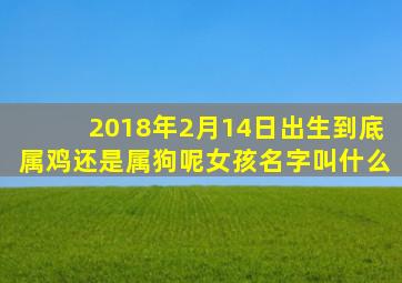 2018年2月14日出生到底属鸡还是属狗呢女孩名字叫什么