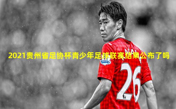 2021贵州省足协杯青少年足球联赛结果公布了吗