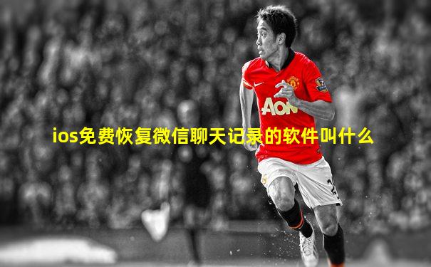 ios免费恢复微信聊天记录的软件叫什么