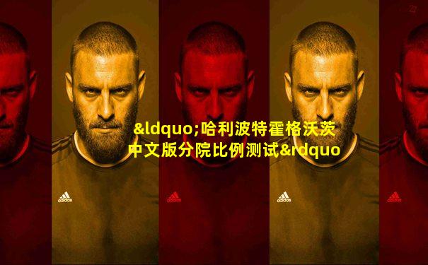 “哈利波特霍格沃茨中文版分院比例测试”