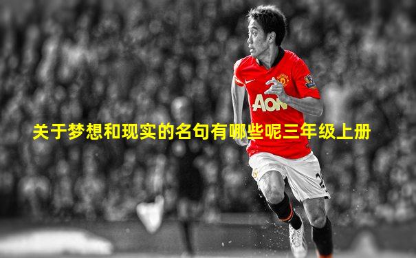 关于梦想和现实的名句有哪些呢三年级上册