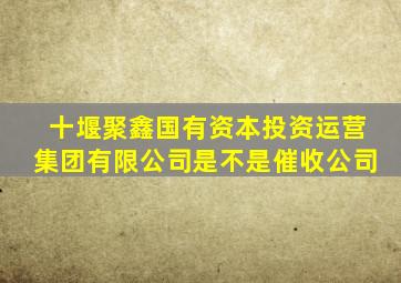 十堰聚鑫国有资本投资运营集团有限公司是不是催收公司