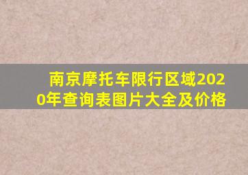 南京摩托车限行区域2020年查询表图片大全及价格