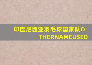 印度尼西亚羽毛球国家队OTHERNAMEUSED