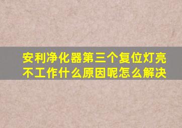 安利净化器第三个复位灯亮不工作什么原因呢怎么解决