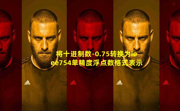 将十进制数-0.75转换为ieee754单精度浮点数格式表示