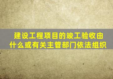建设工程项目的竣工验收由什么或有关主管部门依法组织