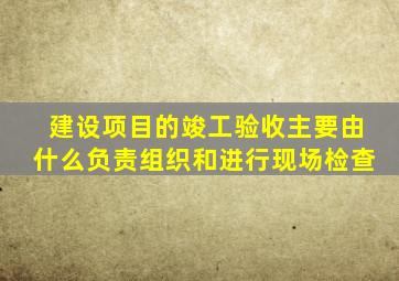 建设项目的竣工验收主要由什么负责组织和进行现场检查